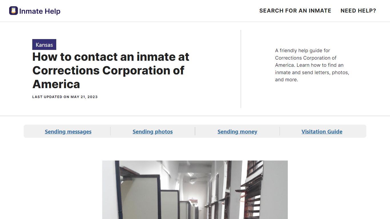 How to contact an inmate at Corrections Corporation of America